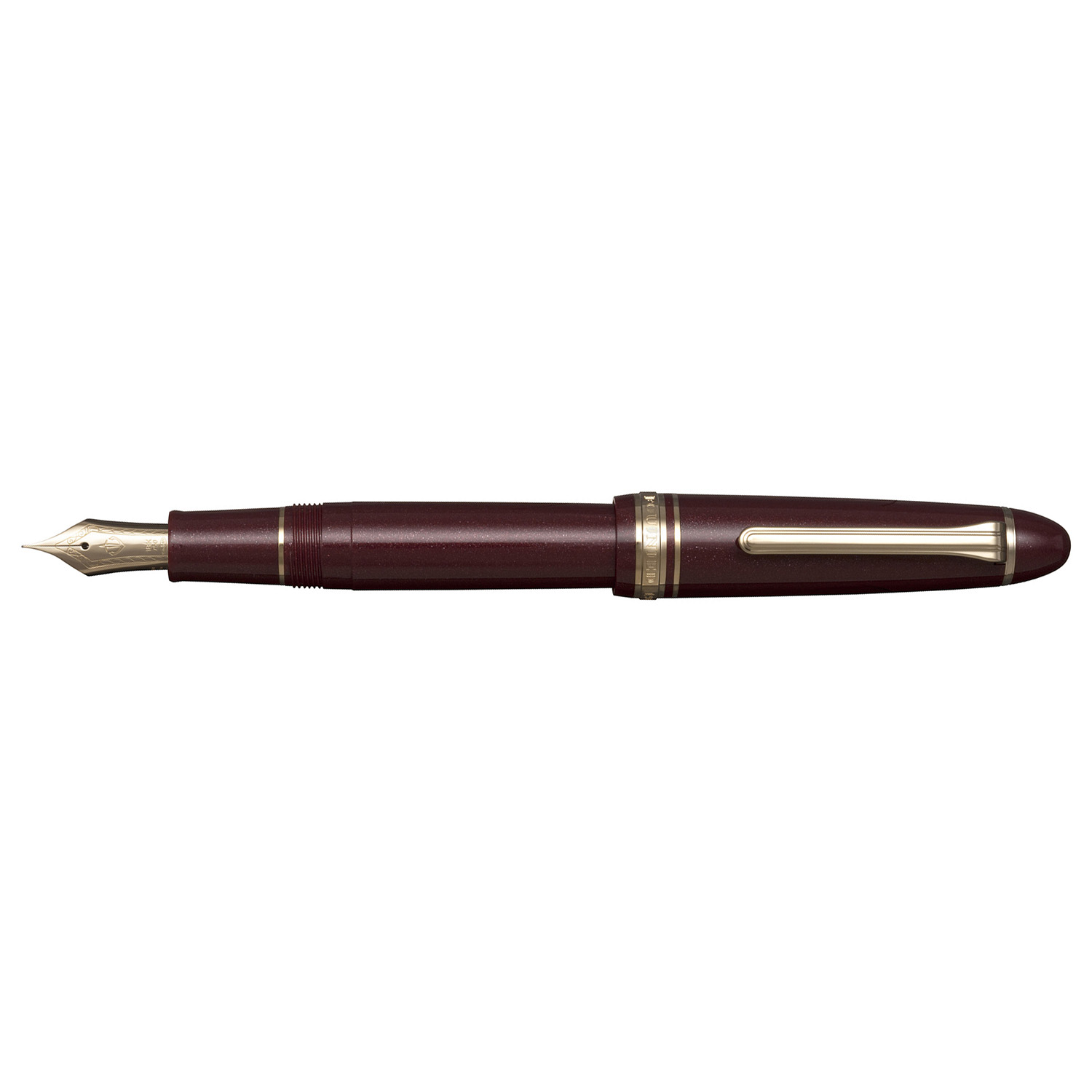 Sailor 1911L 18k Shining Red GT Fountain pen - Vulpen / Fountain